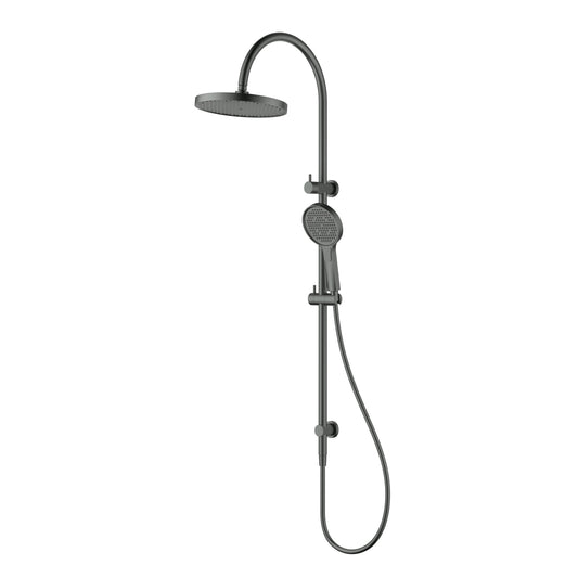 Linie Round Multi-Function Shower Set Gun Metal 250mm