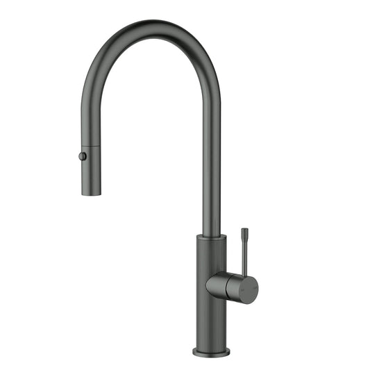 Linie Pull-Out Kitchen And Laundry Sink Mixer Gun Metal