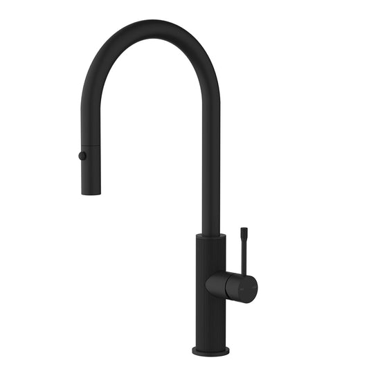 Linie Pull-Out Kitchen And Laundry Sink Mixer Matte Black