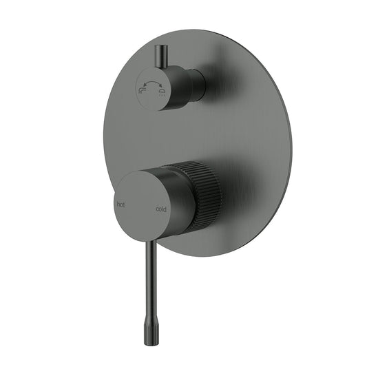 Linie Wall Mixer With Diverter Gun Metal