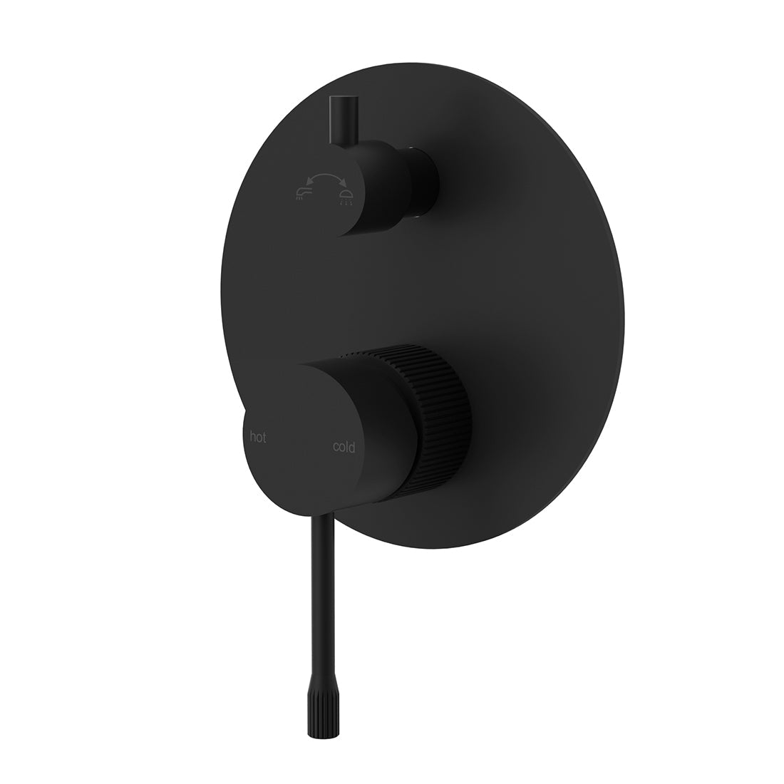 Linie Wall Mixer With Diverter Matte Black