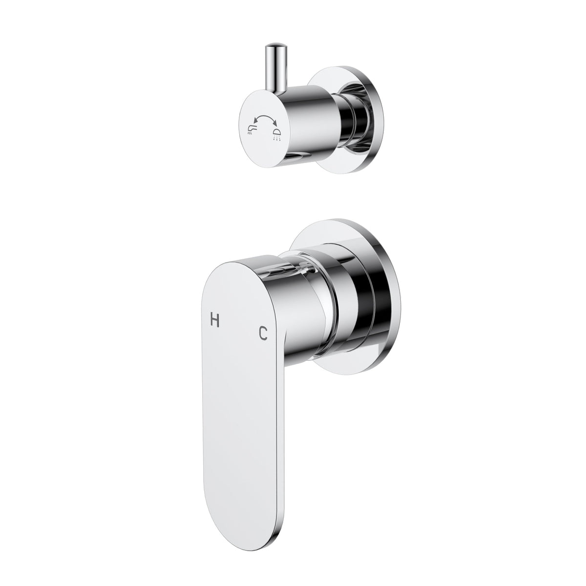 Sora SS Wall Mixer With Diverter Chrome