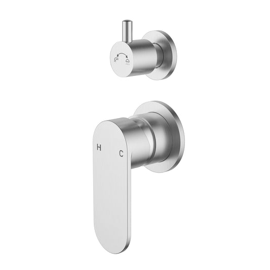 Sora SS Wall Mixer With Diverter Stainless Steel