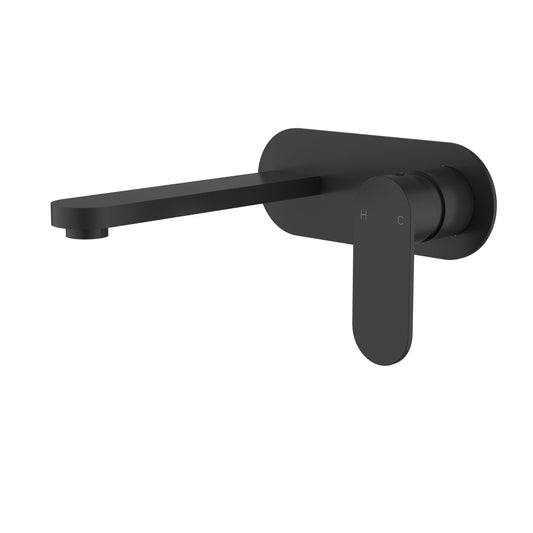 Sora SS Wall Basin Mixer Matte Black