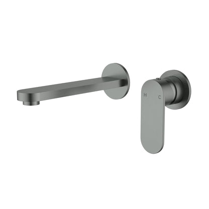 Sora SS Wall Basin Mixer Gun Metal